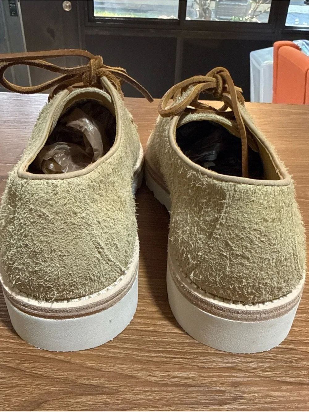 Sperry Top Sider Cloud Suede Captain's Oxford Tan Suede Shoes Men 7.5 Moc Toe